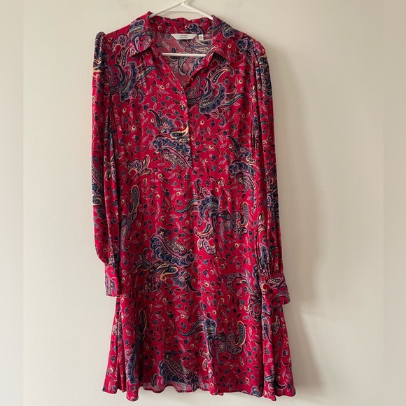 & Other Stories Marinette Long Sleeve Paisley Dres - Picture 2 of 4